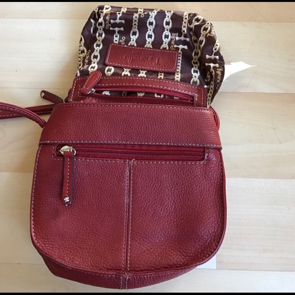 Small Red Tignanello Leather Crossbody - Picture 6 of 6